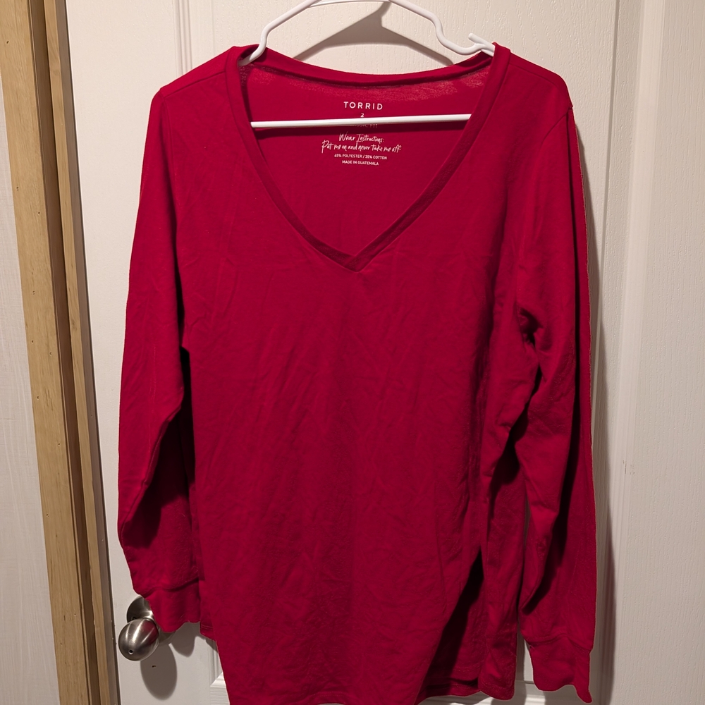Torrid Classic Red Top